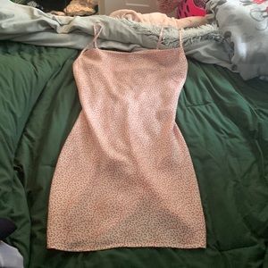 Heart mini dress with zipper in the back